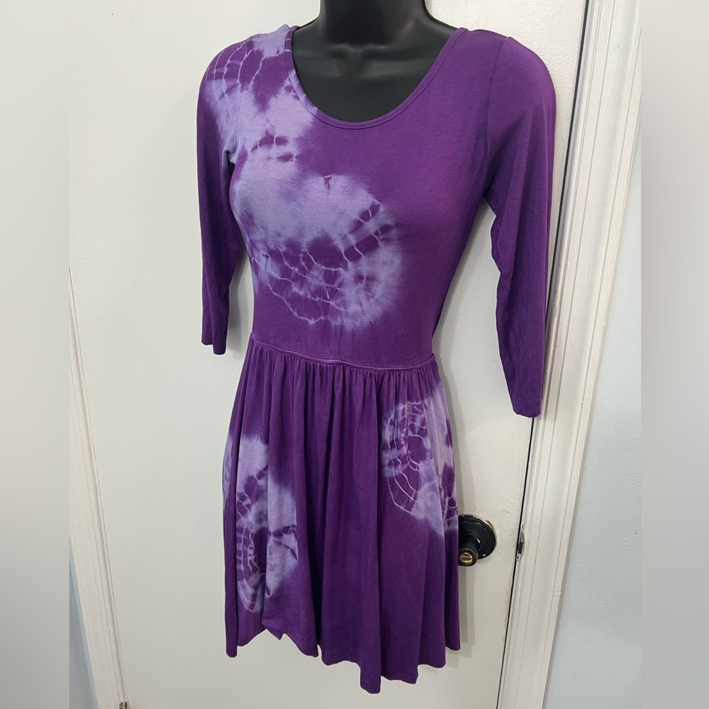 Purple tie dye dress. Really soft